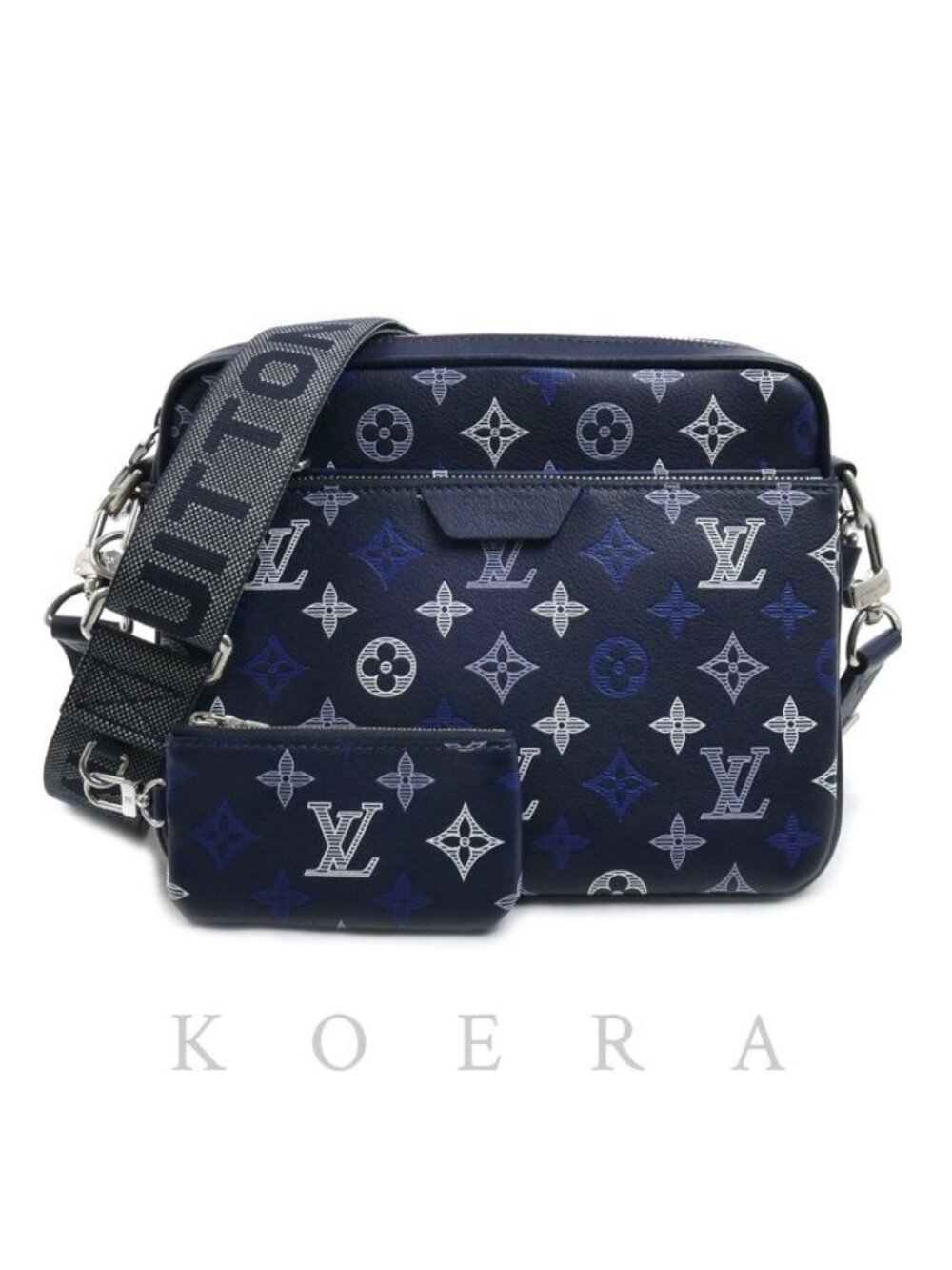 Louis Vuitton Trio Messenger Shoulder Bag Monogram Shadow